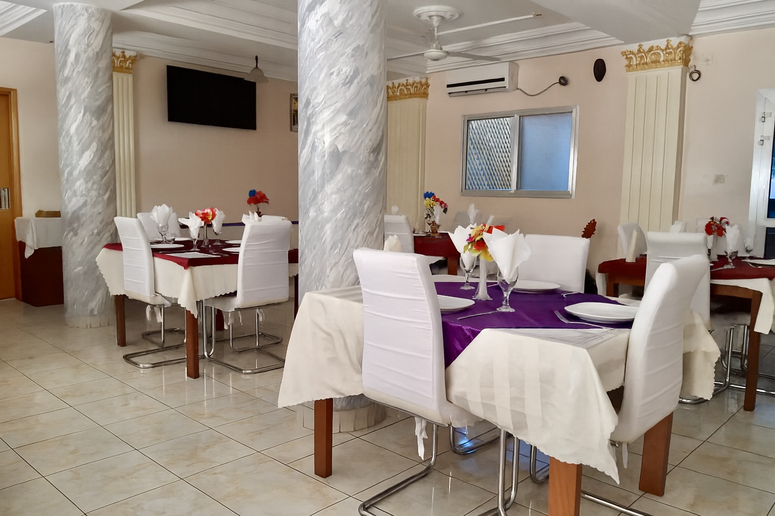 Restaurant dining space