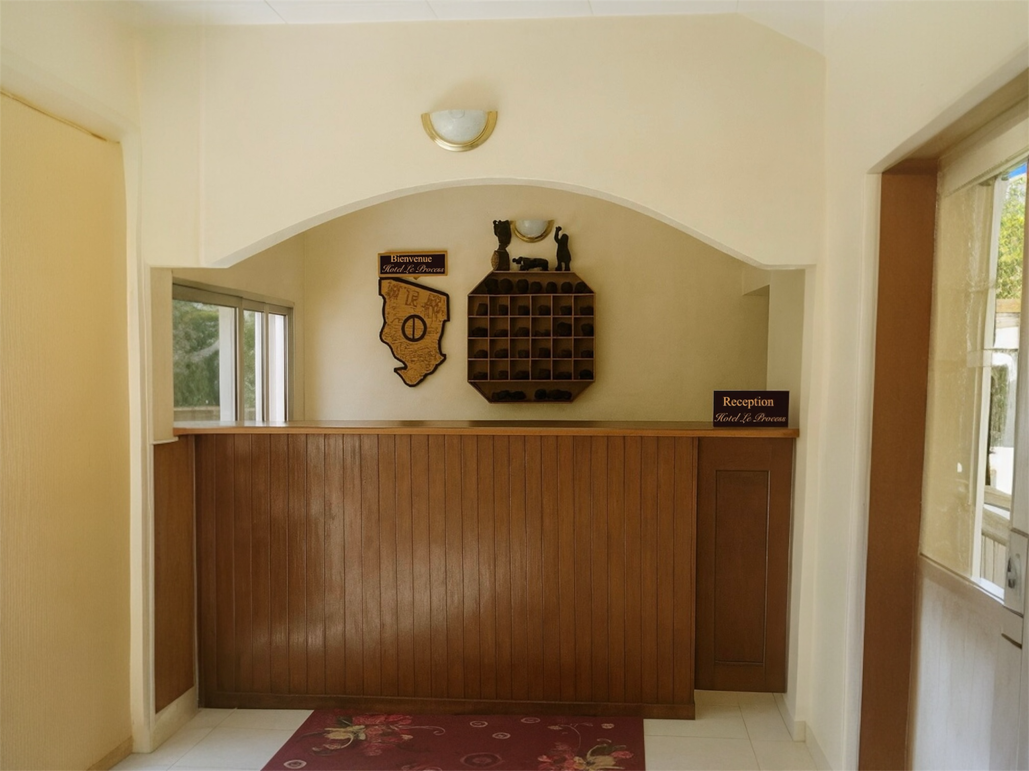 Luxury hotel exterior with pool