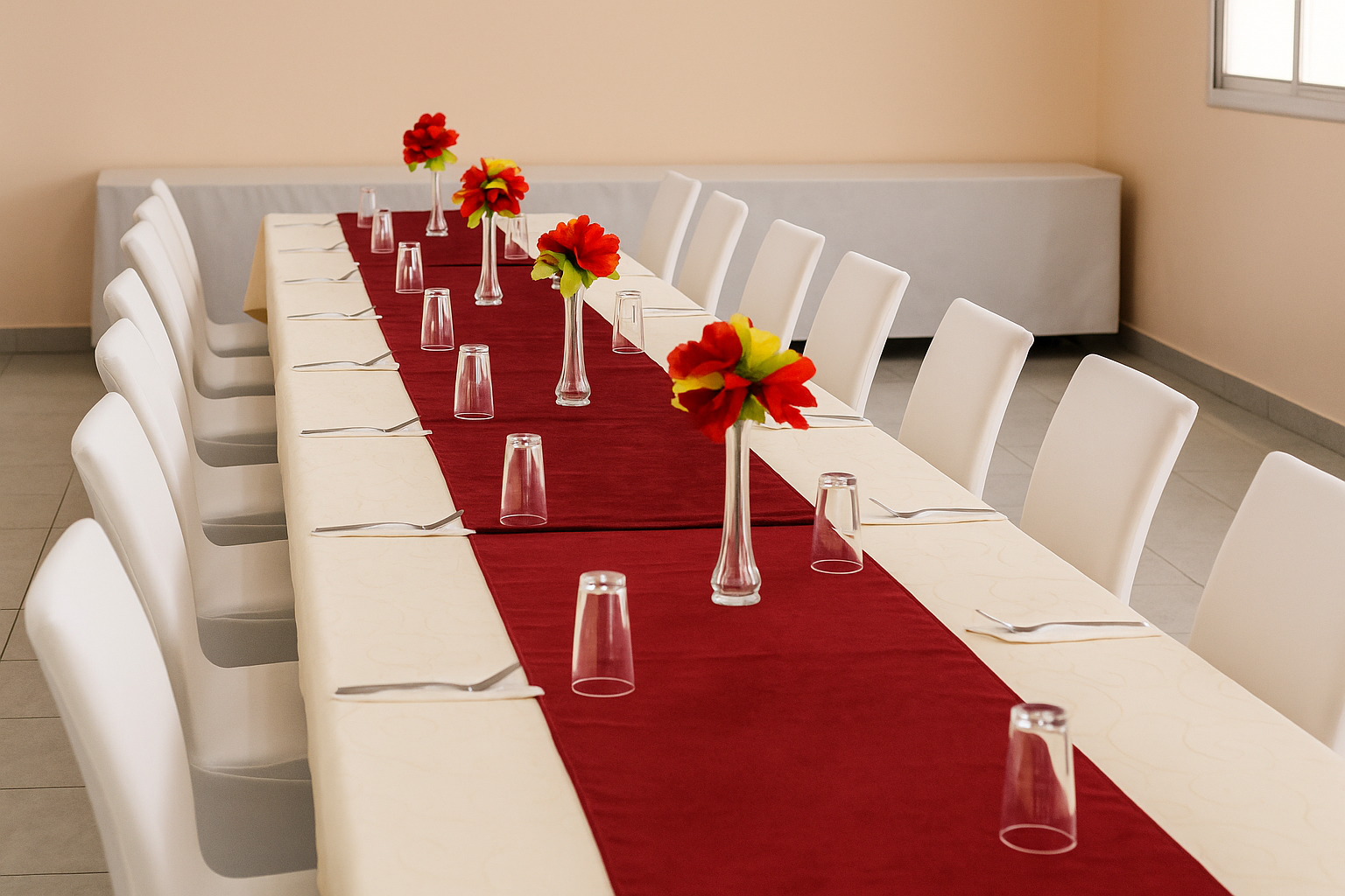 Elegant dining table setup